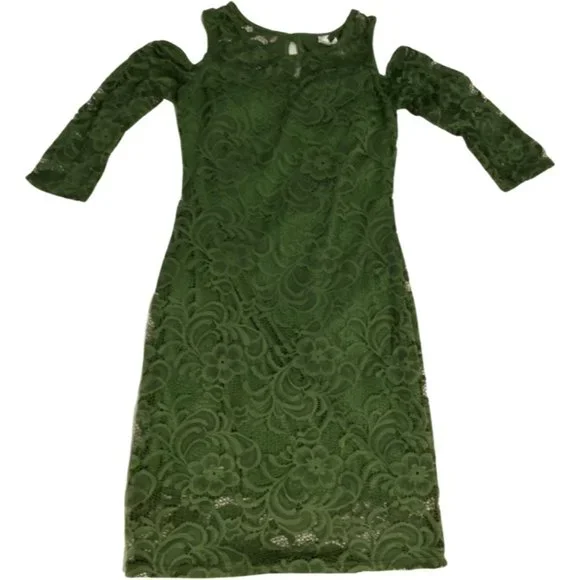 ambiance lace dress Large Ambiance Mauve Lace Sleeveless Mini Dress